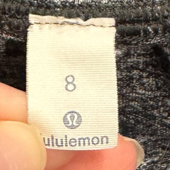 Lululemon Wunder Under Hi-Rise Tight 28" Heathered Black Size 8 - Picture 6 of 8